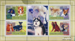 Guinea-Bissau 3590-3593 Kleinbogen (kompl. Ausgabe) Postfrisch 2007 Hunde - Guinea-Bissau