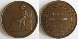 Médaille En Bronze. Lille, Ste Industrielle Du Nord De La France, Attribué à VANHEEGHE 1957, Par Brenet - Andere & Zonder Classificatie