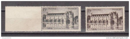 France N° 610c * Chateau De Chenonceaux, Gris-noir, Bande Attenante - Unused Stamps