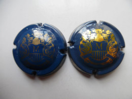 Champagne MIGNON Charles (lot De 2 Caps.). - Otros & Sin Clasificación