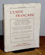 RIVAIN  Jean - L'UNITE FRANCAISE - JANVIER-MARS 1942 N° 4 - Other & Unclassified