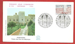 FDC PERPIGNAN PALAIS DES ROIS DE MAJORQUE 21 4 1979 - 1970-1979