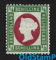 HELIGOLAND 1873 Mi.# 8 F Pf MLH * Mit Print Error FEHLDRUCK / Allemagne Alemania Altdeutschland Old Germany States - Helgoland