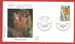 FDC CIGALE ROUGE SERIGNAN 10 9 1977 - 1970-1979