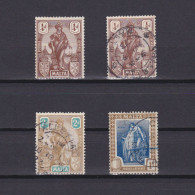 MALTA 1922, SG #123-124, Part Set, MH/Used - Malte (...-1964)