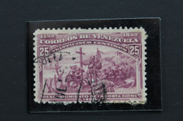 1893 , Y&T VE 48 SG VE 168 25 C (cent Vénézuélien ) ANNIVERSAIRE ET JUBILE 1492-1892 OBLITERE .. - Venezuela