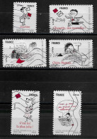 France 2009 Oblitéré Autoadhésif  N° 357 - 361 - 365 - 366 - 367 - 368    "  Sourires Avec Le Petit Nicolas  " - Used Stamps