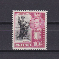 MALTA 1938, SG #231, CV £19, MH - Malte (...-1964)