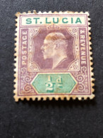 SAINT LUCIA  SG 58  ½d Dull Purple And Green  MH* - St.Lucia (...-1978)