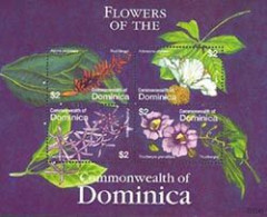 DOMINICA 2007 - Fleurs Locales - Feuillet De 4 (red Ginger) - Dominique (1978-...)
