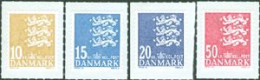 DANEMARK 2010 -  Petites Armoiries - 4 V. - 10/15/20/50 DDK - Adhésifs - Neufs