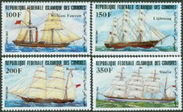 COMORES 1984 - Voiliers - 4 V. - Isole Comore (1975-...)