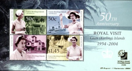 COCOS 2004 - 50ème Anniversaire De La Visite Royale - BF - Islas Cocos (Keeling)