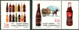 Chypre Turc 2021 - Anciennes Boissons Gazeuses Locales - 2 V. - Unused Stamps