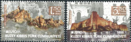 CHYPRE TURC 2017 - Europa - Chateaux - 2 V. - Unused Stamps