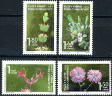 CHYPRE TURC 2017 - Plantes Endémiques - 4 V. - Unused Stamps