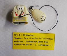 Kinder - Ordinateur Jaune Clair - K04 5 - Sans BPZ - Montables