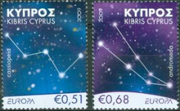CHYPRE GREC 2009 - Europa - L'astronomie - 2 V. - Ungebraucht