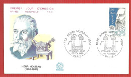 FDC HENRI MOISAN PARIS  22 2 1986 - 1980-1989