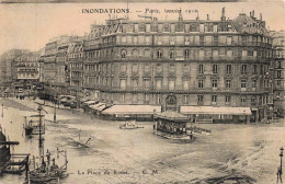 75 - PARIS _S28533_ Inondations Janvier 1910 La Place De Rome Carte Pub Réaumur - Sonstige & Ohne Zuordnung