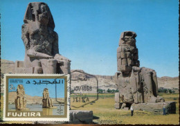 X0348 Fujeira, Maximum 1968 The Colossi Of Memnon - Fudschaira