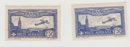 France Poste Aerienne N° 6a ** Et 6b ** Avion Surveillant Marseille - 1927-1959 Mint/hinged