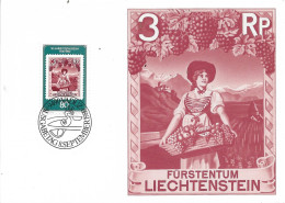 LIECHTENSTEIN. MAXICARD FIRST DAY. 50th ANNIV. POSTAL MUSEUM. 1980 - Maximumkarten (MC)