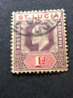 SAINT LUCIA  SG 59  1d Dull Purple And Carmine  FU - St.Lucia (...-1978)