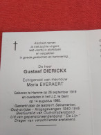 Doodsprentje Gustaaf Dierickx / Hamme 26/9/1919 Gent 14/8/1995 ( Maria Everaert ) - Religion &  Esoterik