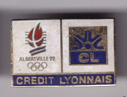 Pin's JO Albertville 92 CL Crédit Lyonnais Réf 8434 - Jeux Olympiques