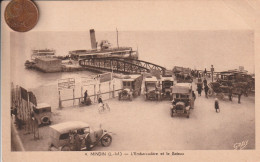 44 - Carte Postale Ancienne De  SAINT BREVIN LES PINS  Mindin   L'Embarcadère Et Le Bateau ( Avec Vieilles Voitures ) - Saint-Brevin-les-Pins