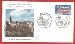 FDC ABBAYE DE SAINT GERMAIN DES PRES 21 4 1979 - 1970-1979