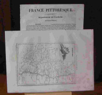 - LA FRANCE PITTORESQUE - DEPARTEMENT DE L'ARDECHE CI DEVANT VIVARAIS - 1801-1900