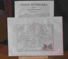 - LA FRANCE PITTORESQUE - DEPARTEMENT DU CANTAL CI DEVANT HAUTE AUVERGN - 1801-1900