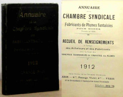 ANONYME  - ANNUAIRE DE LA CHAMBRE SYNDICALE DES FABRICANTS DE PLUMES FANTAISIES - 1901-1940