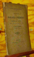 METIVIER  Jean De - CHOIX DE POESIES INEDITES DU PRESIDENT DE METIVIER - UN POETE BORDELA - 1901-1940