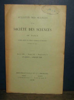 COLLECTIF - BULLETIN DES SEANCES DE LA SOCIETE DES SCIENCES DE NANCY - SERIE III - 1901-1940