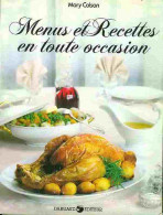 COLSON Mary - MENUS ET RECETTES EN TOUTE OCCASION - Other & Unclassified