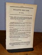 COLLECTIF  - RESERVES POUR LA REPRODUCTION DES POISSONS - BULLETIN DES LOIS DE L'E - 1801-1900