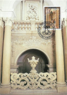 LIECHTENSTEIN. MAXICARD FIRST DAY. LIECHTENSTEIN CITY PALACE. VIENNA. STAIRCASE. 1987 - Cartes-Maximum (CM)