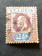 SAINT LUCIA  SG 60  2½d Dull Purple And Ultramarine  FU - St.Lucia (...-1978)