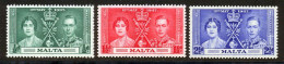 Malte 1937 Yvert 175 / 177 ** TB - Malte