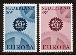 Pays-Bas 1967 Yvert 850a / 851a ** TB Phosphorescent - Unused Stamps