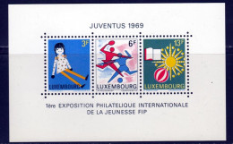 Luxembourg BF 1969 Yvert 8 ** TB - Blokken & Velletjes