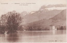 ANNECY (74) Le Lac , L'Impérial Palace Et Le Parmelan En 1917 - Annecy