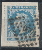 Lot N°83164   N°29B/Fragment, Oblitéré PC Du GC 1520 FLERS-DE-L'ORNE(59) - 1863-1870 Napoleon III With Laurels