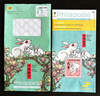 France 2023 - Enveloppe Et/ou Catalogue ( Même Prix ) Philaposte N° 97 Année Du Lapin - PAP:  Varia (1995-...)