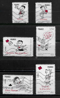 France 2009 Oblitéré Autoadhésif  N° 356 - 357 - 363 - 365 - 366 - 367    "  Sourires Avec Le Petit Nicolas  " - Used Stamps