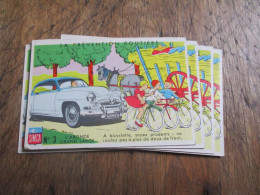 SIMCA ARONDE LOT DE 6 IMAGES PREVENTION ROUTIERE - Autres & Non Classés