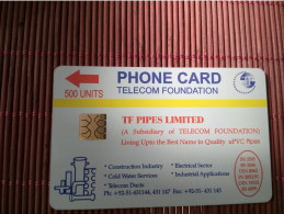 Phonecard TF PIPES 500 Units Used Rare - Pakistán